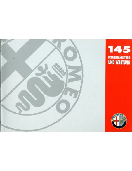 1997 ALFA ROMEO 145 INSTRUCTIEBOEKJE DUITS