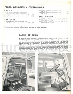 1954 ALFA ROMEO 950 VRACHTWAGEN BROCHURE SPAANS 2