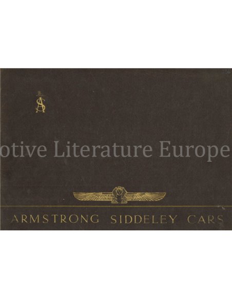 1936 ARMSTRONG SIDDELEY BROCHURE ENGELS