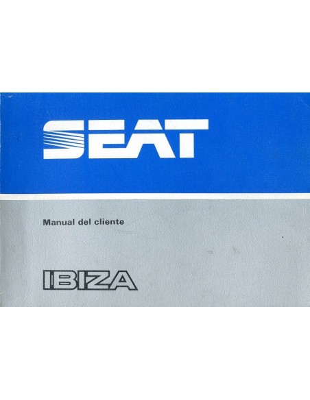 1984 SEAT IBIZA INSTRUCTIEBOEKJE SPAANS