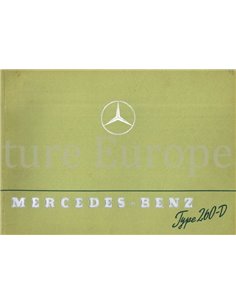 1939 MERCEDES BENZ 260D BROCHURE ENGELS
