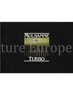 1982 BENTLEY MULSANNE TURBO BROCHURE ENGELS