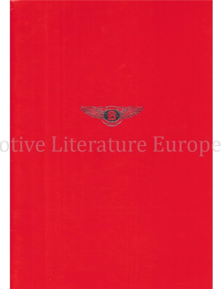 1984 BENTLEY MULSANNE BROCHURE ENGLISH