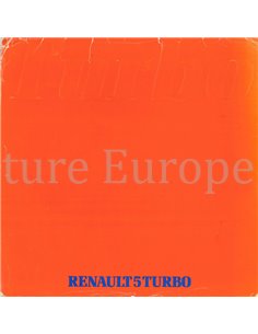 1981 RENAULT 5 TURBO PORTFOLIO PROSPEKT NIEDERLANDISCH