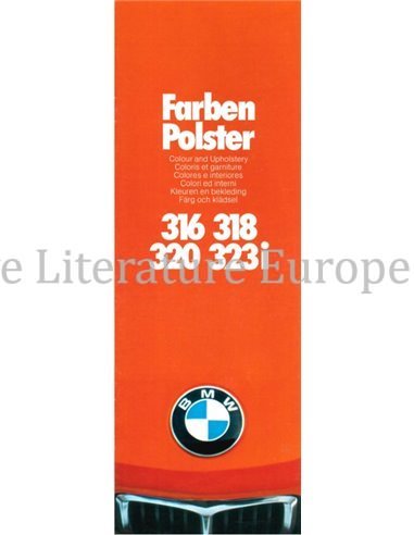 1978 BMW 3ER FARBEN UND POLSTER PROSPEKT