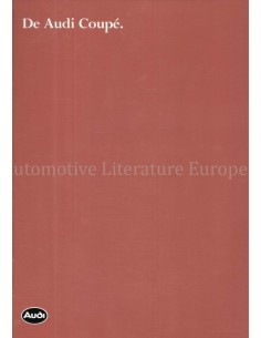 1982 AUDI COUPE BROCHURE DUTCH