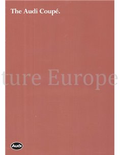 1981 AUDI COUPE BROCHURE ENGELS