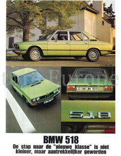 1974 BMW 5 SERIE BROCHURE NEDERLANDS