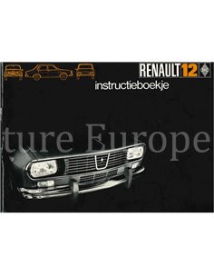 1970 RENAULT 12 BETRIEBSANLEITUNG NIEDERLÄNDISCH