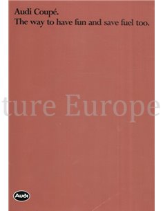 1983 AUDI COUPE BROCHURE ENGLISH