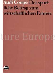 1983 AUDI COUPE BROCHURE GERMAN