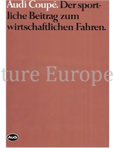 1983 AUDI COUPE BROCHURE GERMAN