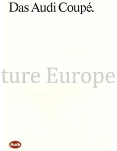 1989 AUDI COUPE PROSPEKT ENGLISCH