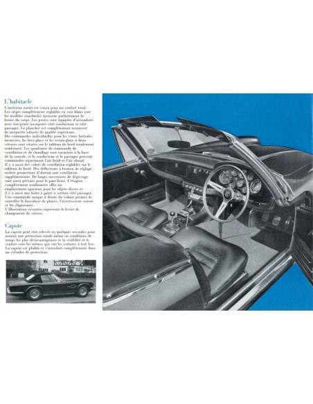 1970 AC 428 CONVERTIBLE BROCHURE FRANS