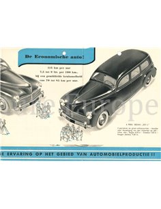 1951 PEUGEOT 203 BROCHURE NEDERLANDS 2