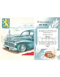 1953 PEUGEOT 203 BROCHURE DUTCH 2