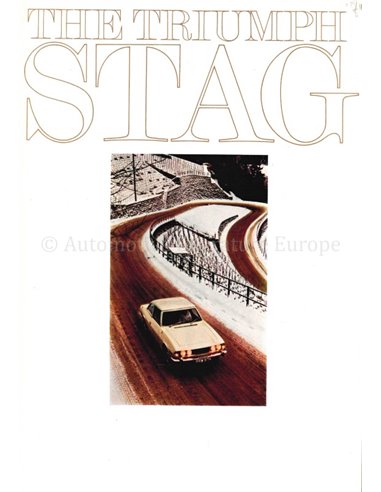1971 TRIUMPH STAG BROCHURE ENGLISH 