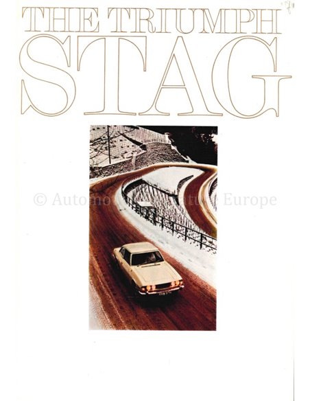 1971 TRIUMPH STAG BROCHURE ENGLISH 