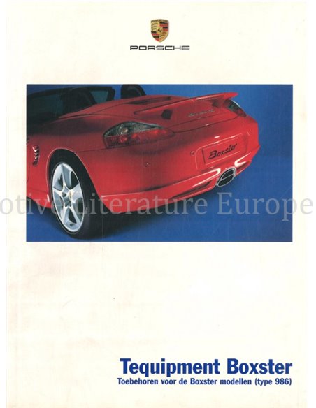 2006 PORSCHE BOXSTER TEQUIPMENT BROCHURE NEDERLANDS