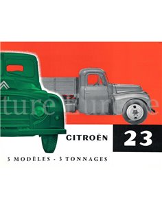 1959 CITROEN 23 RANGE BROCHURE FRENCH