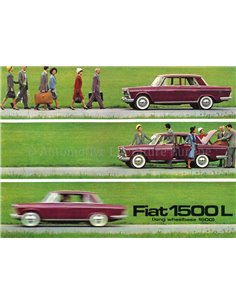 1963 FIAT 1500L PROSPEKT ENGLISCH