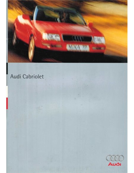 1996 AUDI CABRIOLET BROCHURE DUTCH