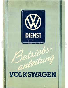 1952 VOLKSWAGEN KÄFER BETRIEBSANLEITUNG DEUTSCH