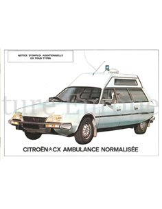 1985 CITROEN CX KRANKENWAGEN BETRIEBSANLEITUNG FRANZÖSISCH