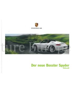 2010 PORSCHE BOXSTER SPYDER HARDBACK BROCHURE GERMAN