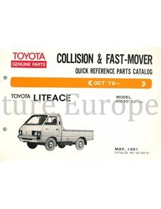 1981 TOYOTA LITEACE  SHORT SPARE PARTS CATALOG 