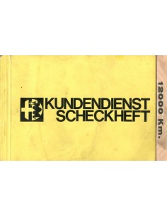 1968 ALFA ROMEO ONDERHOUDSBOEKJE DUITS