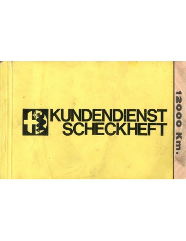 1968 ALFA ROMEO ONDERHOUDSBOEKJE DUITS