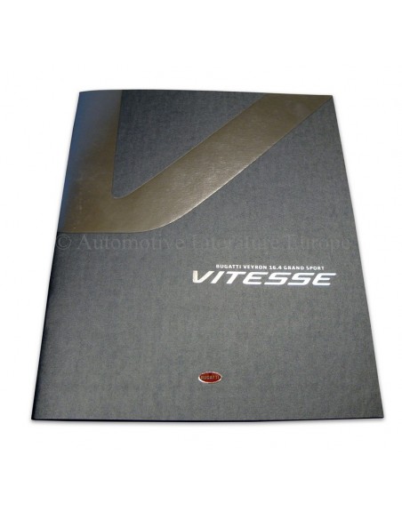 2012 BUGATTI EB 16.4 VEYRON GRAND SPORT VITESSE  KLANTEN BROCHURE ENGELS