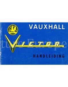 1961 VAUXHALL VICTOR INSTRUCTIEBOEKJE NEDERLANDS