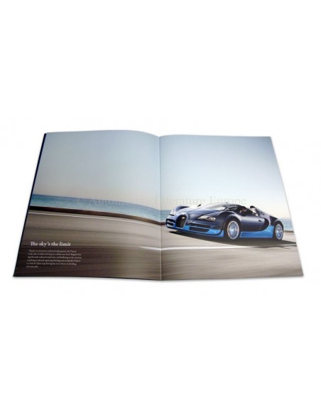 2012 BUGATTI EB 16.4 VEYRON GRAND SPORT VITESSE  KLANTEN BROCHURE ENGELS