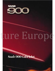 1986 SAAB 900 CABRIOLET BROCHURE DUTCH