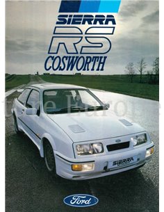 1986 FORD SIERRA RS COSWORTH BROCHURE ENGLISH