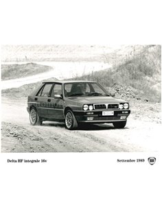 1989 LANCIA DELTA HF INTEGRALE 16V Settembre PRESS PHOTO