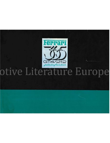 1972 FERRARI 365 GT4 2+2 PININFARINA PROSPEKT 69/72