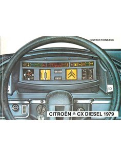 1979 CITROEN CX DIESEL OWNERS MANUAL SWEDISH