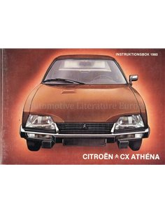 1980 CITROEN CX ATHENA INSTRUCTIEBOEKJE ZWEEDS