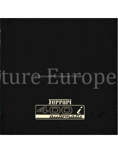 1981 FERRARI 400I AUTOMATIC PROSPEKT 202/81