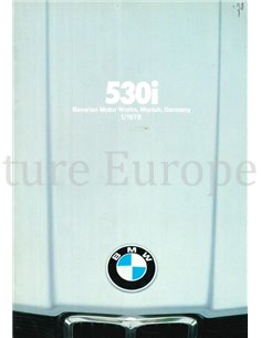 1978 BMW 5 SERIE BROCHURE ENGELS (USA)