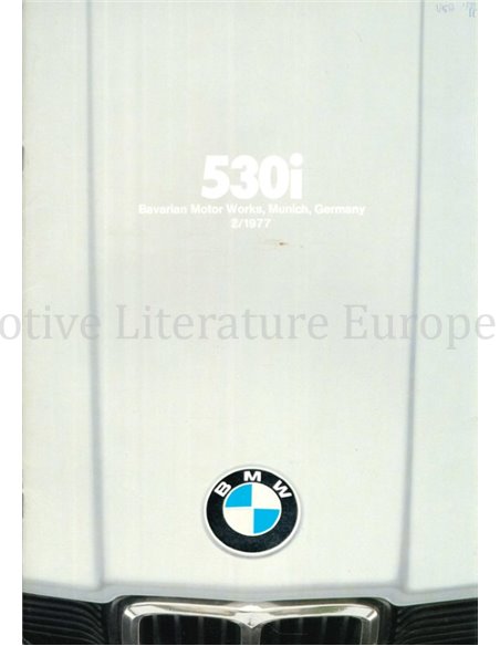 1977 BMW 5ER PROSPEKT ENGLISCH (USA)