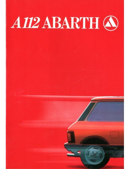 1980 AUTOBIANCHI A112 ABARTH BROCHURE ENGELS