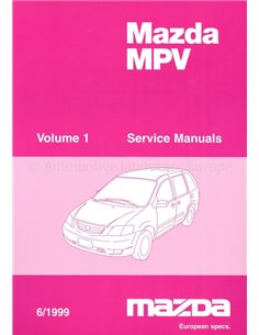 1999 MAZDA MAZDA MPV WERKSTATTHANDBUCH ENGLISCH
