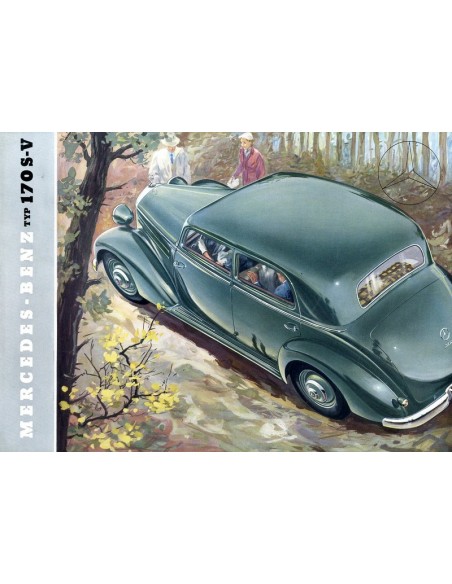 1953 MERCEDES BENZ TYPE 170 S-V BROCHURE DUITS