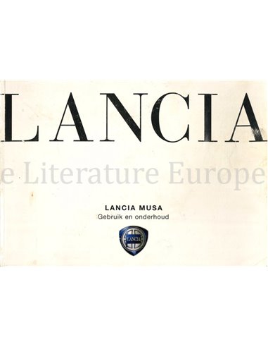 2005 LANCIA MUSA OWNERS MANUAL DUTCH