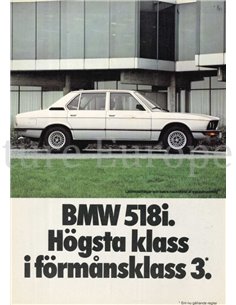 1980 BMW 5ER PROSPEKT SCHWEDISCH