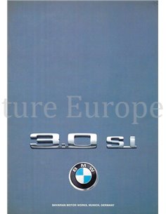1974 BMW 3.0SI BROCHURE ENGELS (USA)